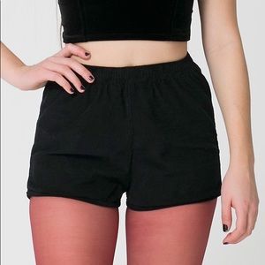 American Apparel Corduroy High waisted shorts